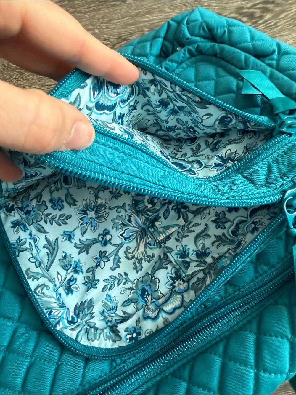 Vera Bradley Solid Cotton Sling Backpack - Picture 6 of 6